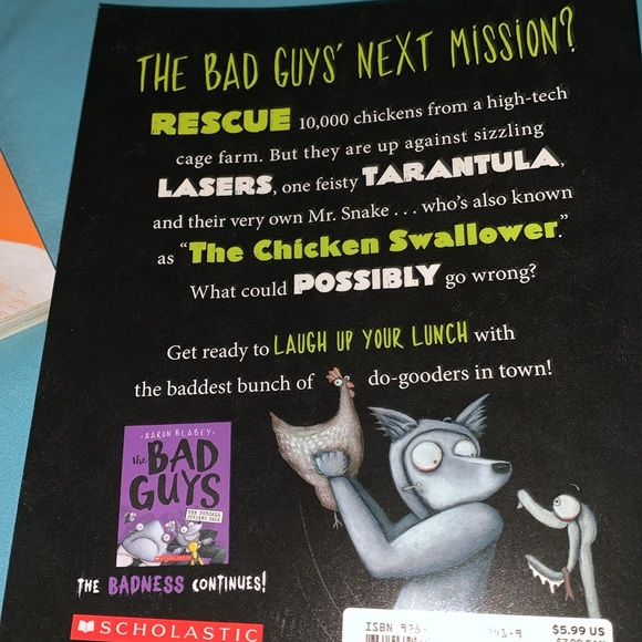 3 scholastic the BAD GUYS kids books ages 7-10 - Picture 7 of 7